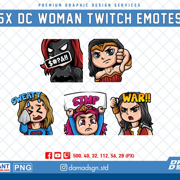 Dc Emotes - Etsy UK
