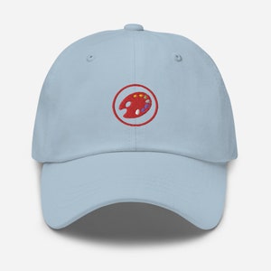 Red Arts Painter Symbol Dad Hat, Gifts for Artists