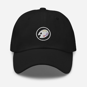 Arts Painter White Symbol Dad Hat Gifts for Artists