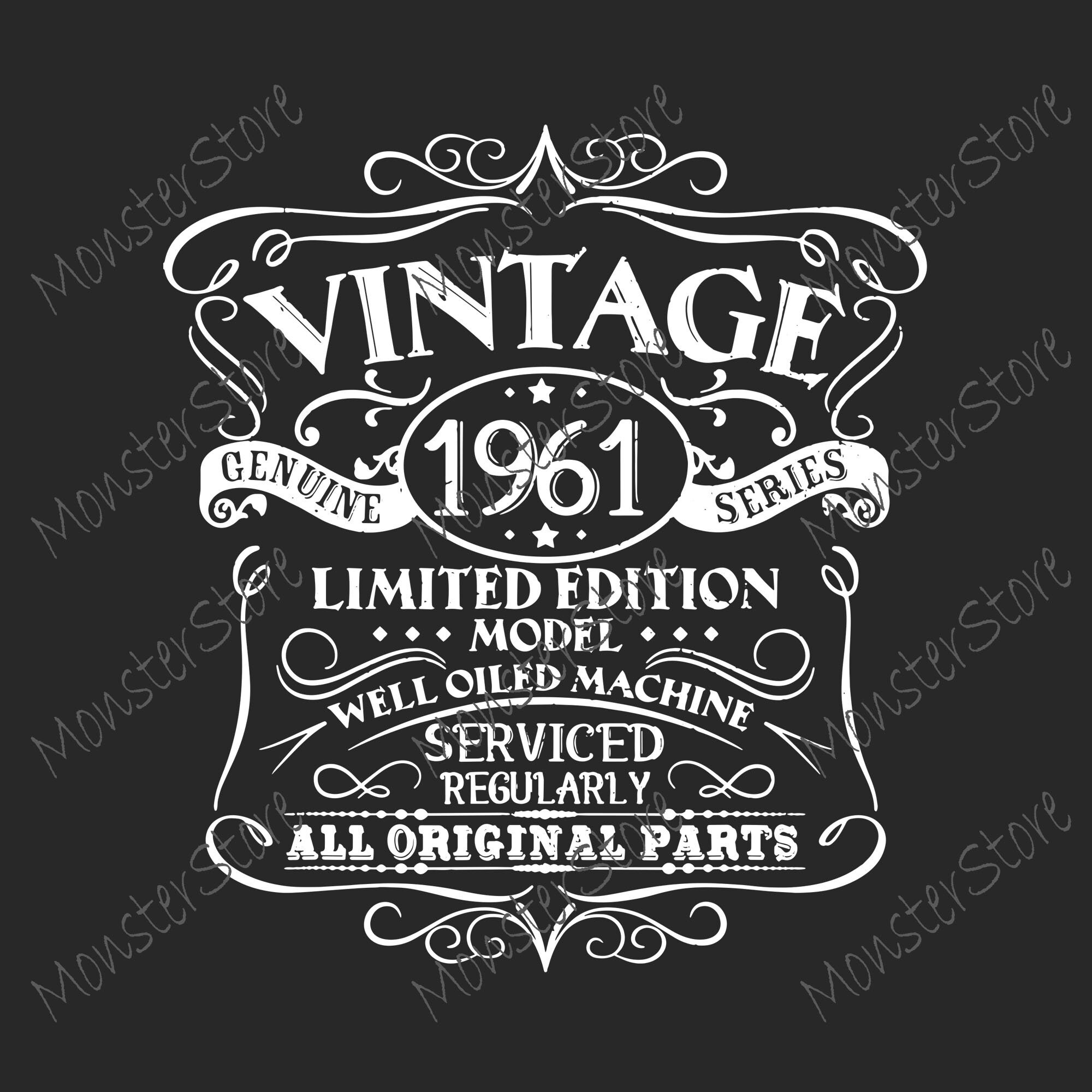 Download Vintage 1961 60th Birthday Gift Men Women Original Design ...
