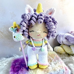 NEW! Crochet Patterns PDF Spanish Magic Unicorn Set
