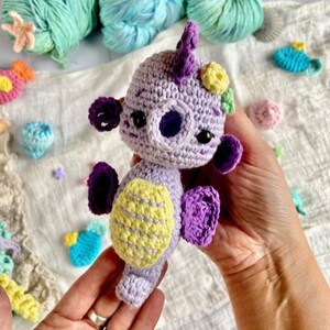 LANZAMIENTO Con regalo Set PDF Crochet ESPAÑOL Hipocampo y Medusa imagen 2