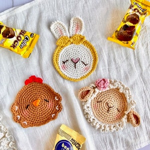 SPANISH crochet pattern Animal poses x 3