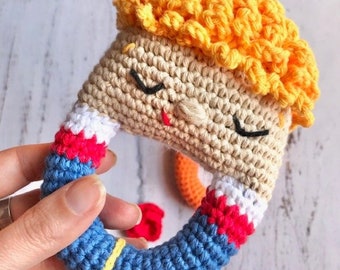 ENGLISH crochet pattern PDF Rattle Little Prince