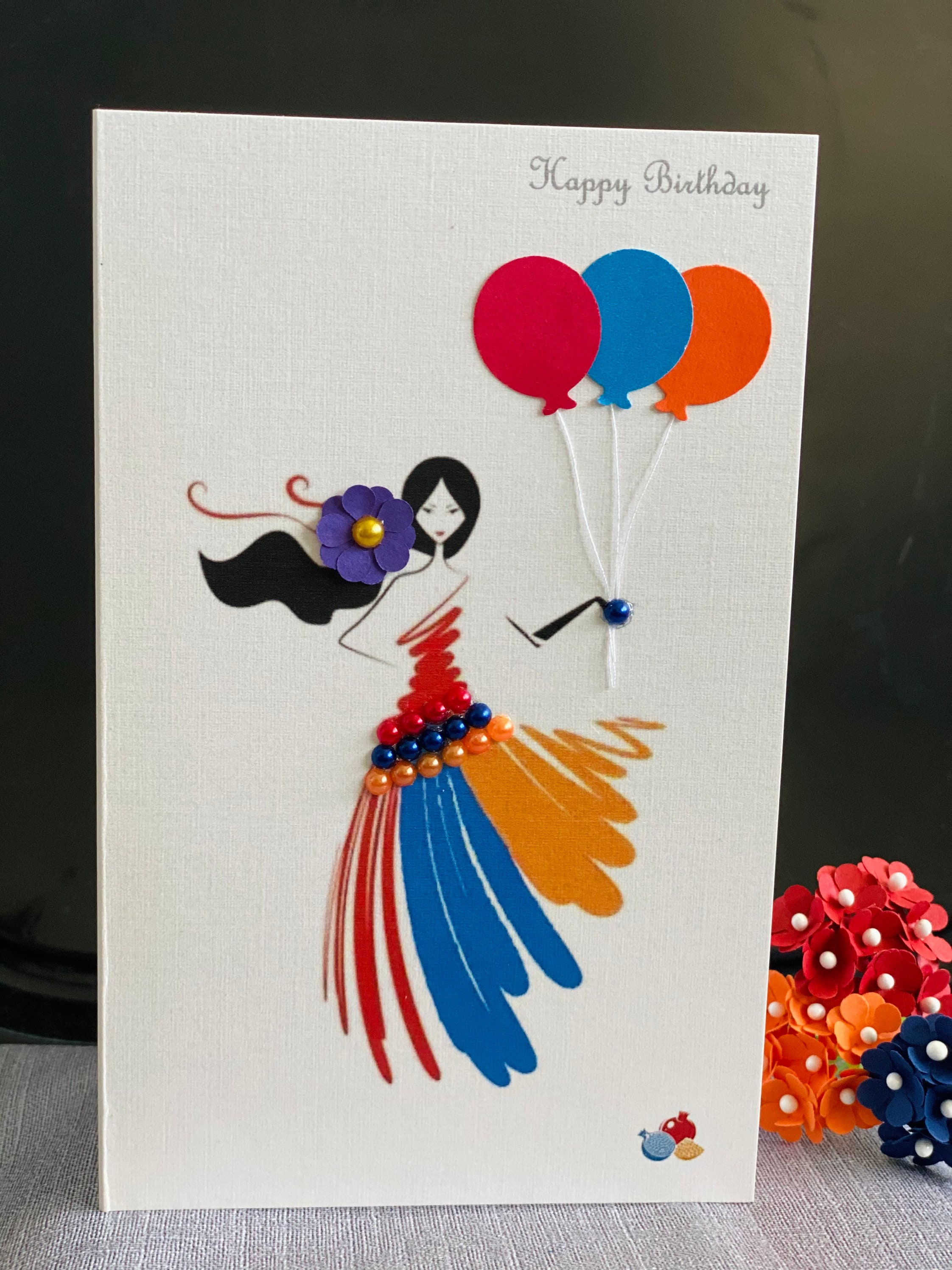 Armenien Joyeux Anniversaire 1 Carte De Voeux Arit Aritcards Etsy