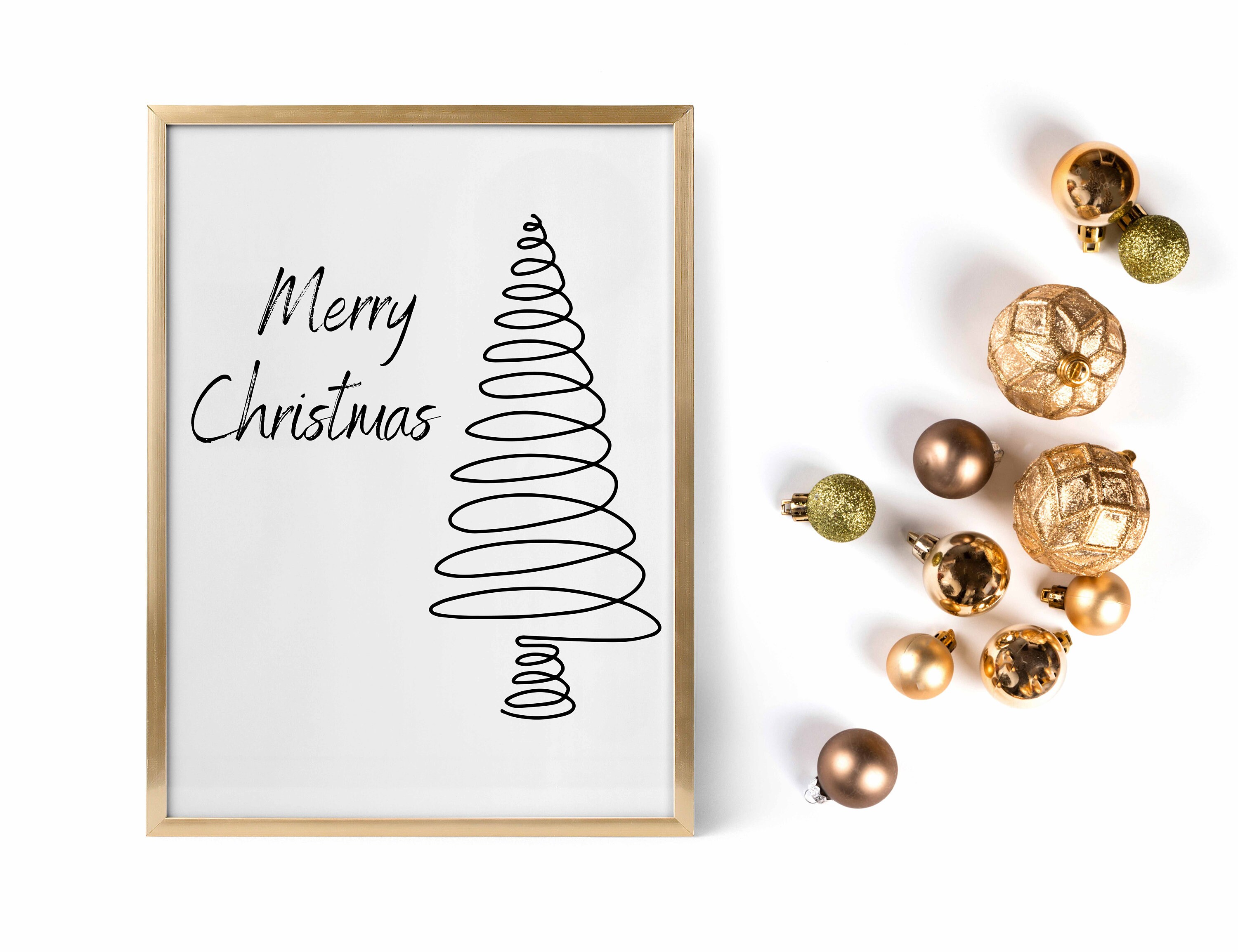 Christmas Quotes Merry Christmas Downloadable Prints | Etsy