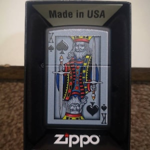 Oryginalna zapalniczka Zippo King Of Spade Design