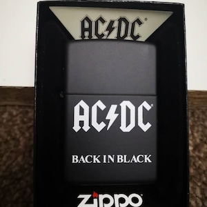 Nowa Oryginalna Czarna ACDC Oryginalna Zapalniczka Zippo