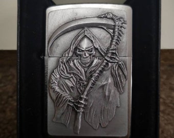 Nuevo encendedor Zippo original y genuino REAPERS CURSE