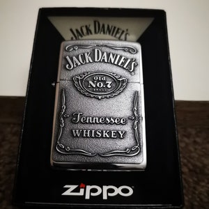 Nieuwe originele zilveren originele Jack Daniels Zippo-aansteker