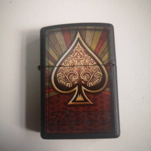 Ace Of SPADE Design Oryginalna oryginalna zapalniczka Zippo