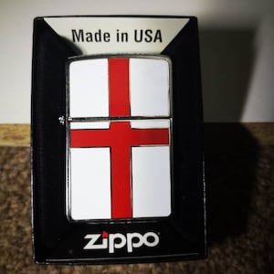 New St.Georges Flag Emblem Original Genuine Zippo Lighter