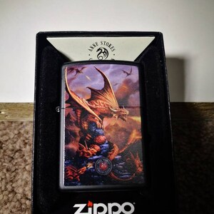 Anne Stokes Collection Original Original Zippo Feuerzeug