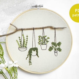 Embroidery Branch Plants Pattern/Pdf Pattern/beginner embroidery pattern pdf