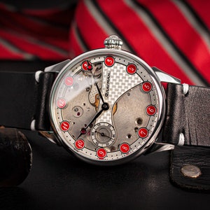 Skeleton watch Marriage watch Steampunk watch Handmade watch Mechanica watch Vintage watch Old watch Retro watch Gift for husband