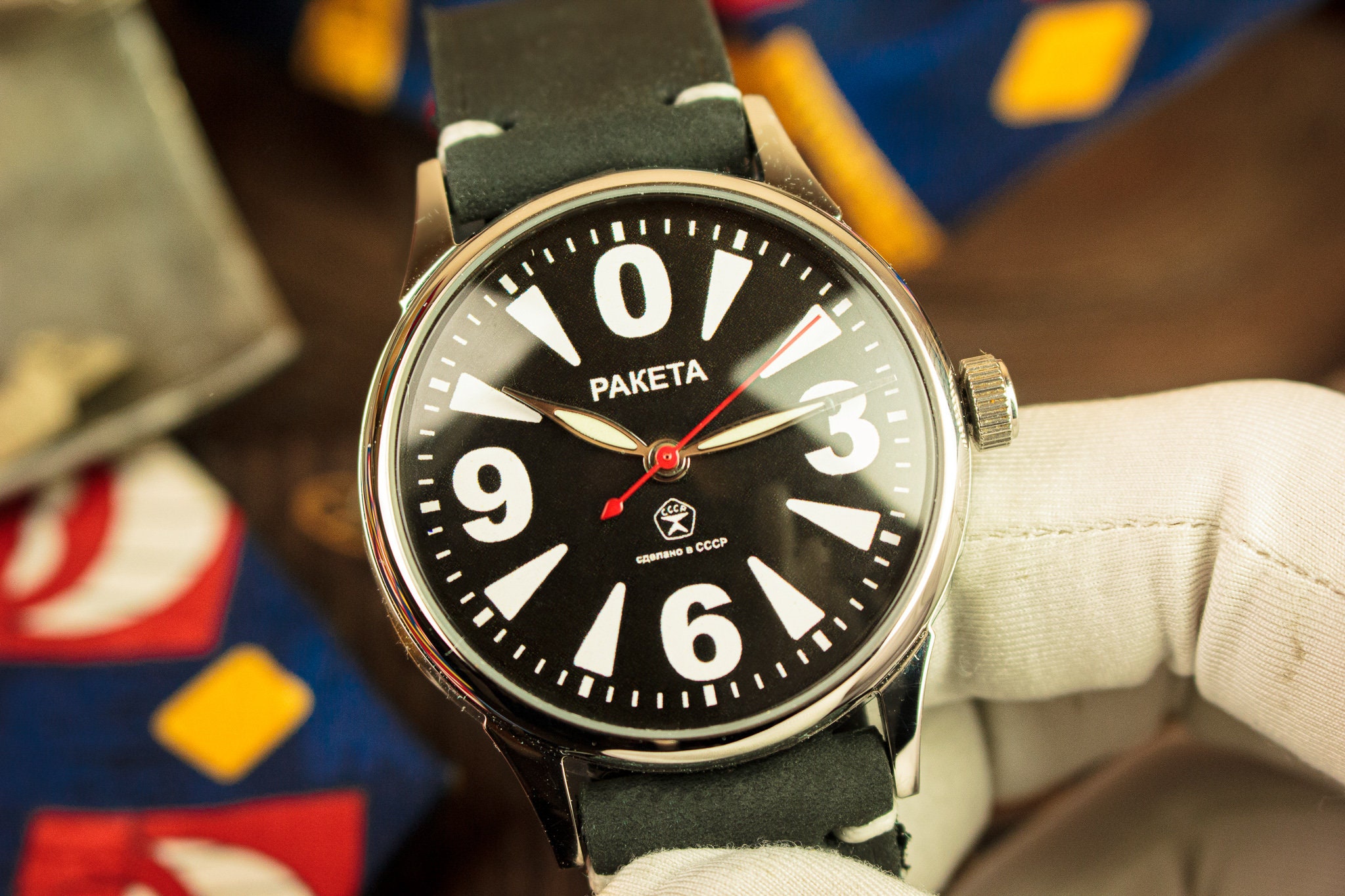 Raketa BIG ZERO, White Zero, Big Zero Watch, Soviet Watch