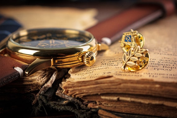 Masonic watch Handmade watch Marriage watch Freem… - image 3