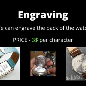 Engraved watch