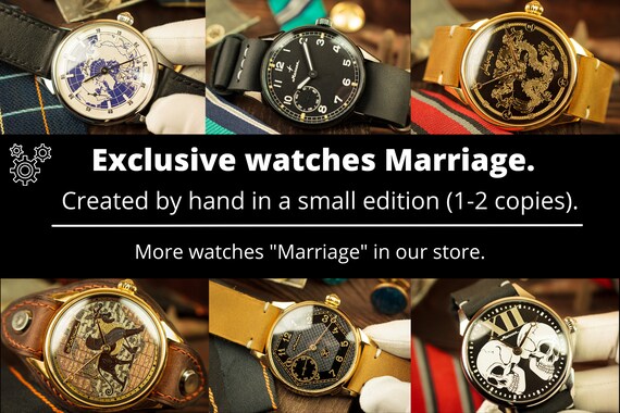 Masonic watch Handmade watch Marriage watch Freem… - image 6