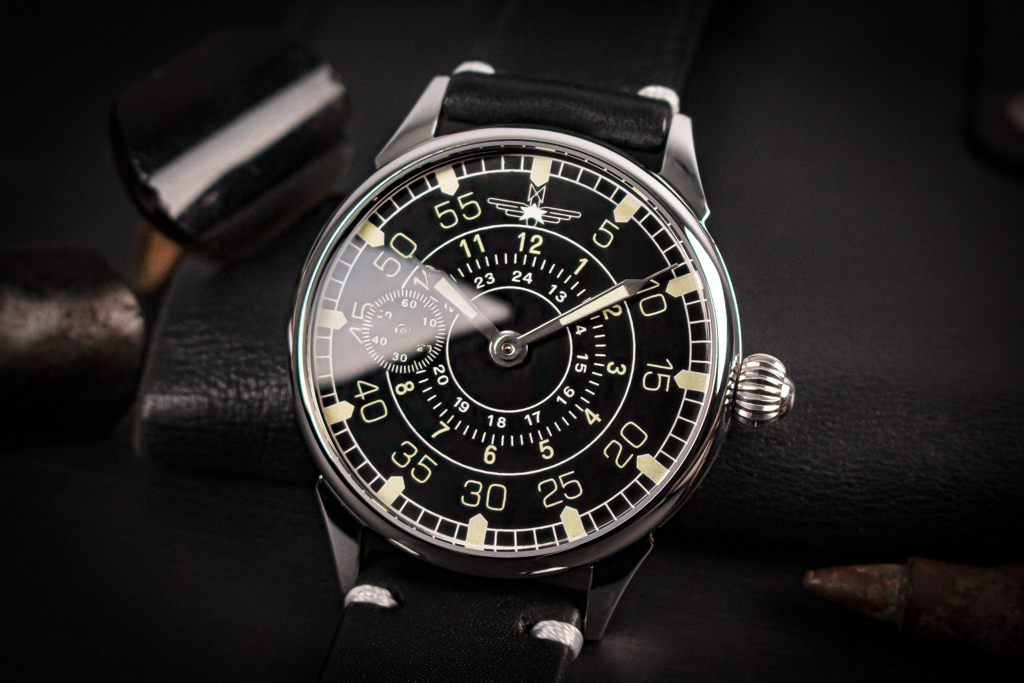 Aviator watch Pilot watch Marriage watch Handmade watch Military watch Vintage soviet watch Retro watch Old watch Gift for husband
