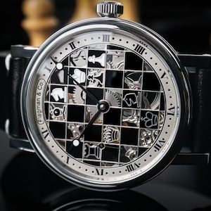 Montre d'échecs Montre squelette Montre faite main Montre de mariage Montre steampunk Montre squelette pour homme Montre personnalisée Montre mécanique squelette