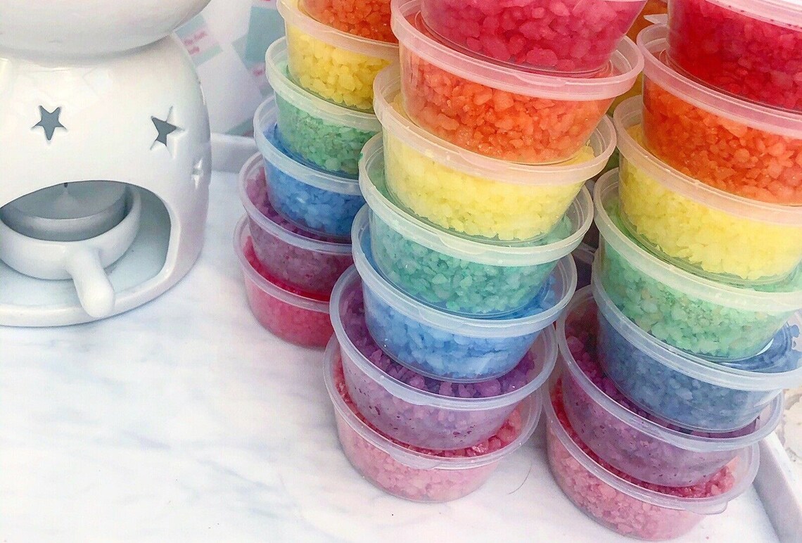 Shimmering Crystal Sizzlers wax melts 6 x 50g pot Fresh Etsy