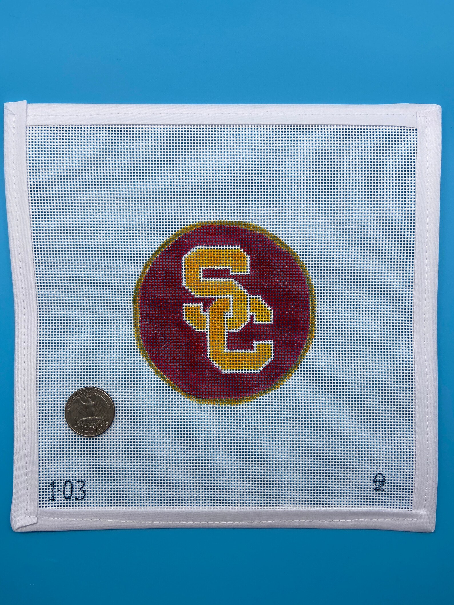USC Needlepoint Canvas Etsy
