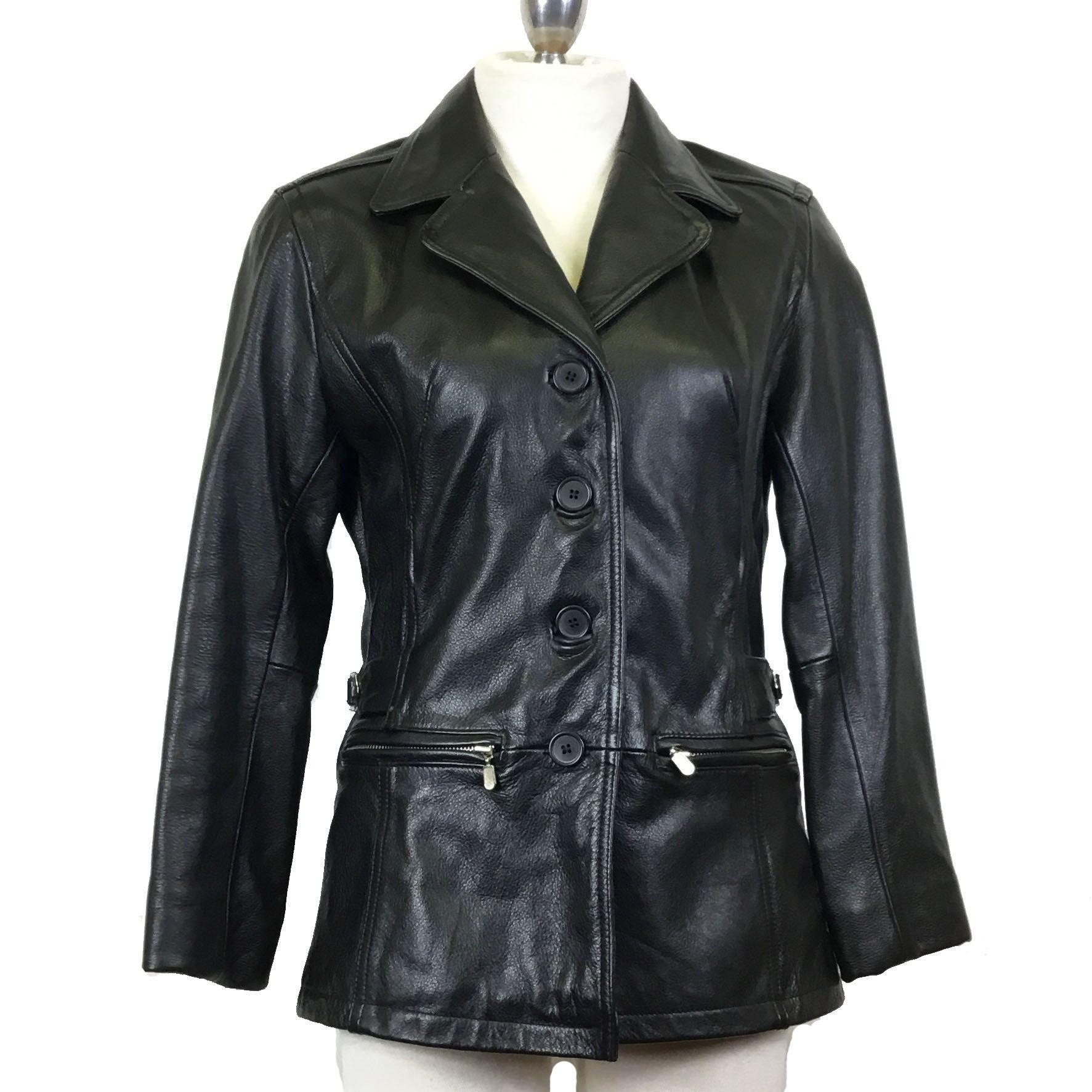 black oversized jeans jacket