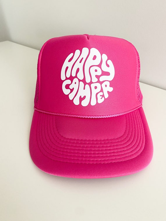 Happy Camper Trucker Hat - Etsy Australia