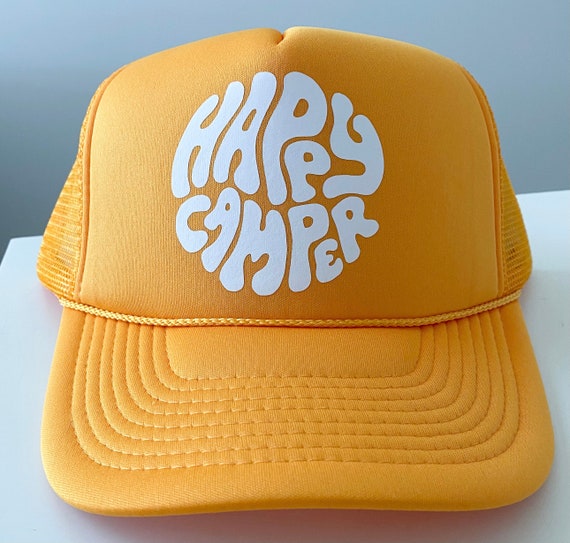 Happy Camper Trucker Hat - Etsy Australia
