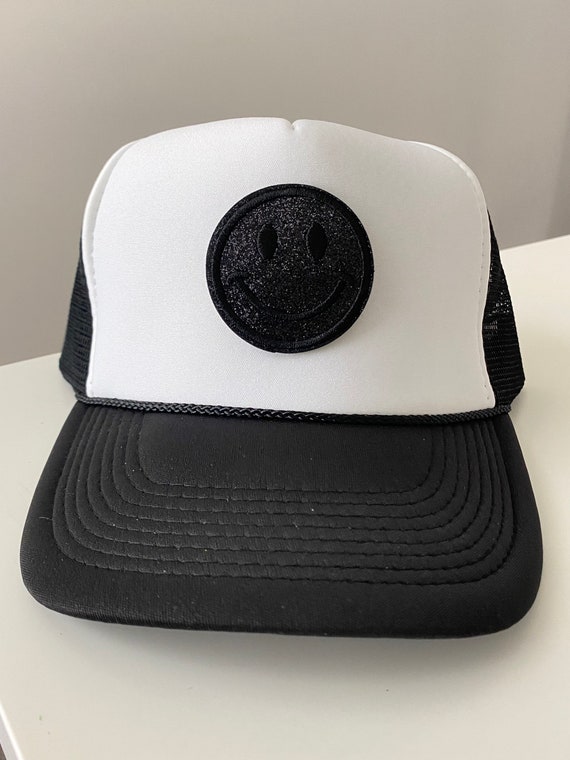 smiley face trucker hat