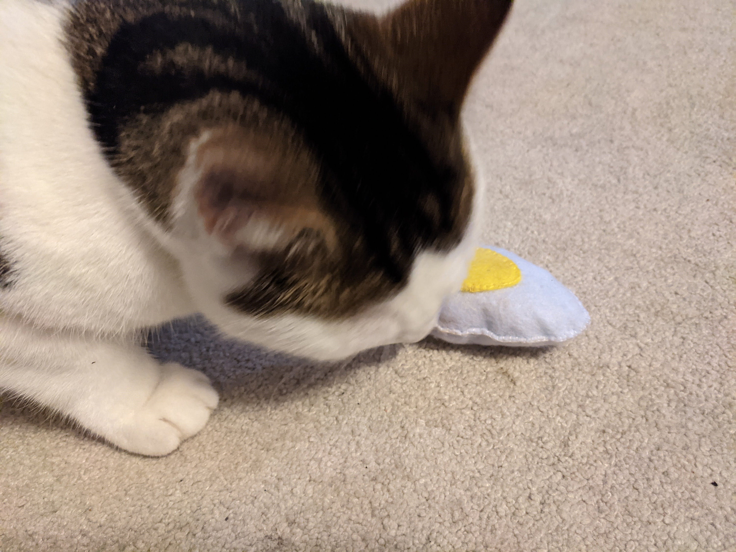 Egg Felt Cat Toy handmade cat toy Easter gifts for cats toy Etsy