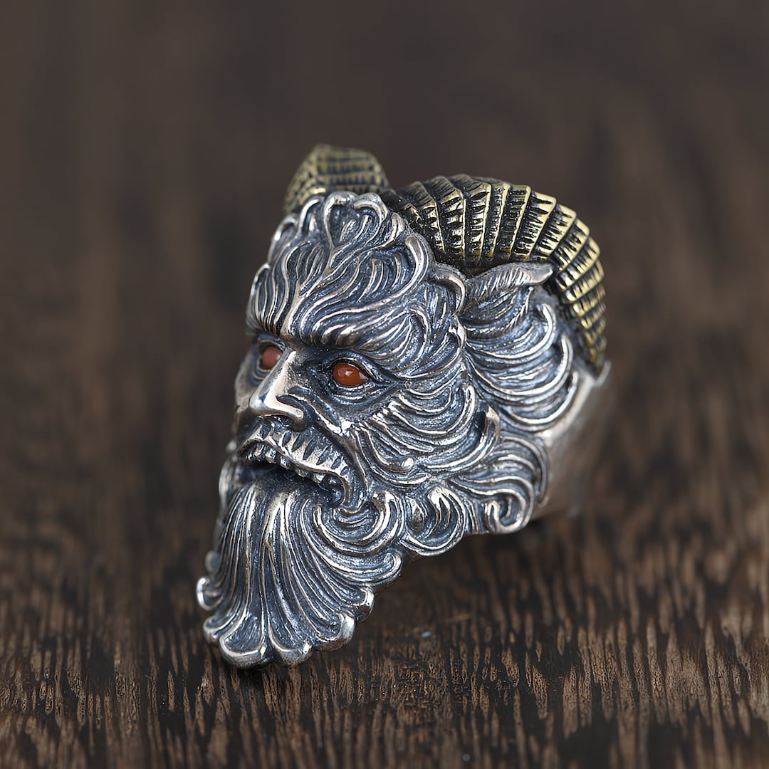 Demon Pure 925 Sterling Silver Ring Etsy