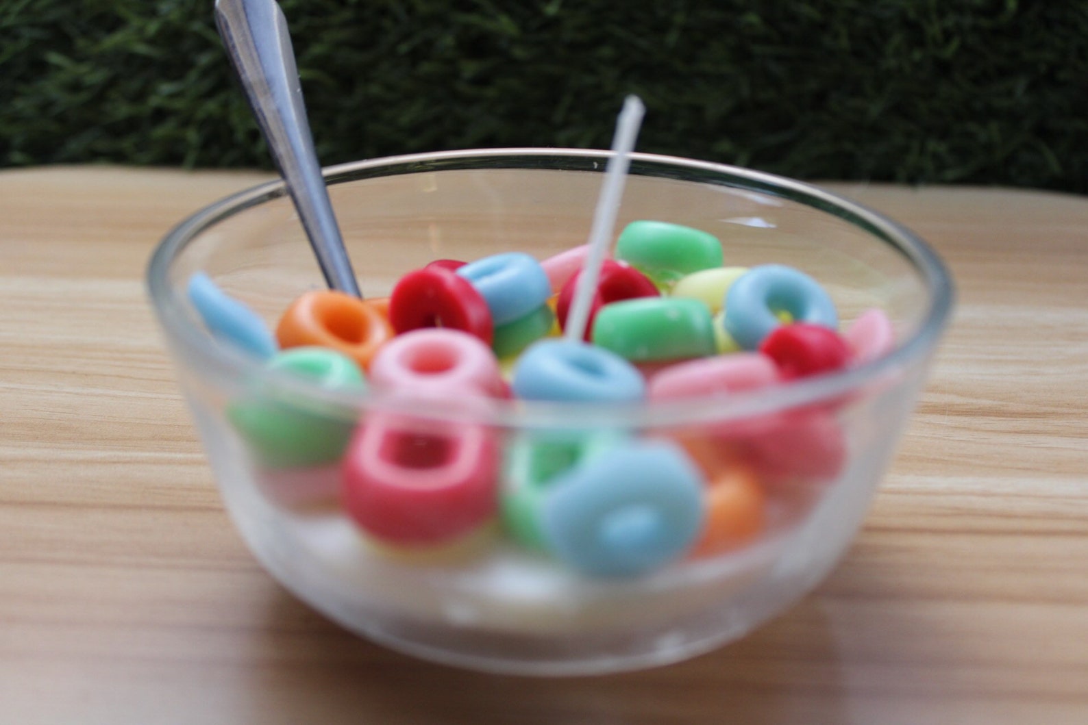 Fruit Loops Cereal Bowl Scented Candle Froot Loops Inspired Etsy
