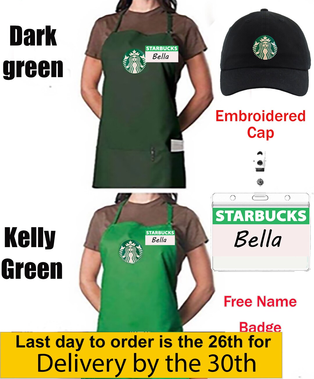 Starbucks Uniform Starbucks Barista Hat Starbucks Coffee Employee