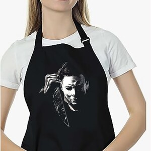 Michael Myers Apron, Halloween apron, Michael Face Apron, Michael , Halloween Apron, Horror Movie Apron, Halloween horror nights