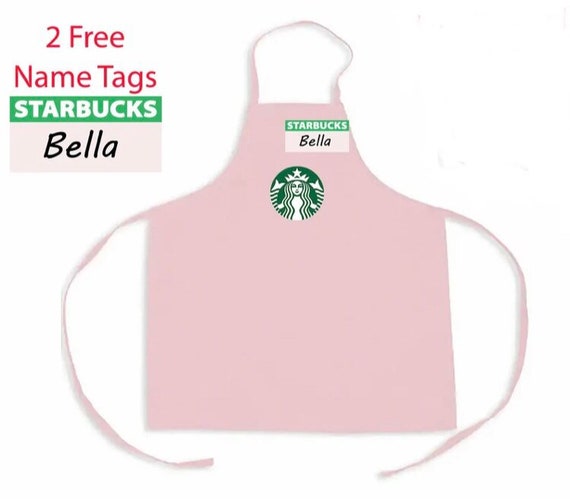 Kids Dress Up Pink Starbucks Barista Apron Kids Starbucks Apron Kids Dress Apron Starbucks Barista Apron