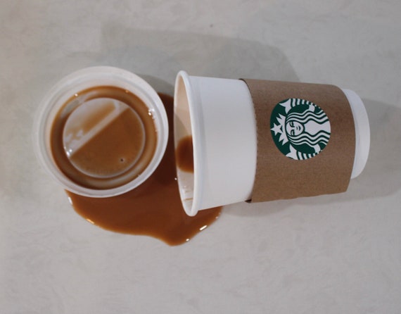 Fake Starbucks Coffee Spill 