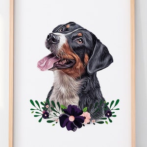 Custom Pet Portrait, Dog Memorial, Custom Pet Art, Pet Portrait, Dog Lover Gift, Multi Pet Portraits, Dog painting, Pet Wall Art, Pet Art