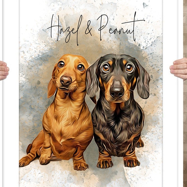 Personalized Gift , Custom Pet Portrait , Cat Portrait , Dog Portrait , Pet Memorial Gift , Christmas Gift , Digital Hand Drawn Portrait