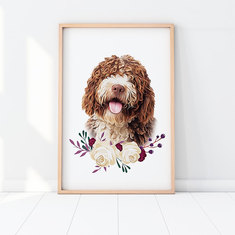 Custom Watercolor Pet Portrait | Dog Memorial | Digital watercolor | Custom Pet Art | Custom Pet Print | Memorial Pet Portrait |Memorial Day 