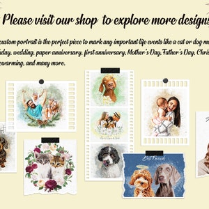 Custom Watercolor Pet Portrait | Dog Memorial | Cat Portrait ...