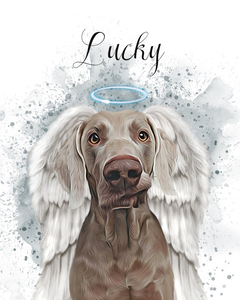 Custom Watercolor Pet Portrait | Dog Memorial | Cat Portrait ...