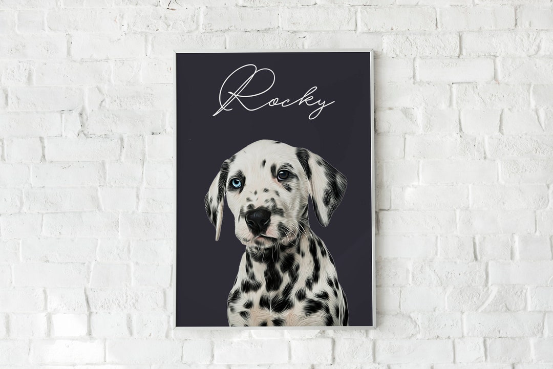 Custom Pet Portrait From Photo, Dog Portrait, Cat Portrait, Pet ...
