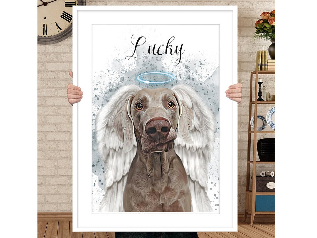 Custom Watercolor Pet Portrait | Dog Memorial | Cat Portrait ...