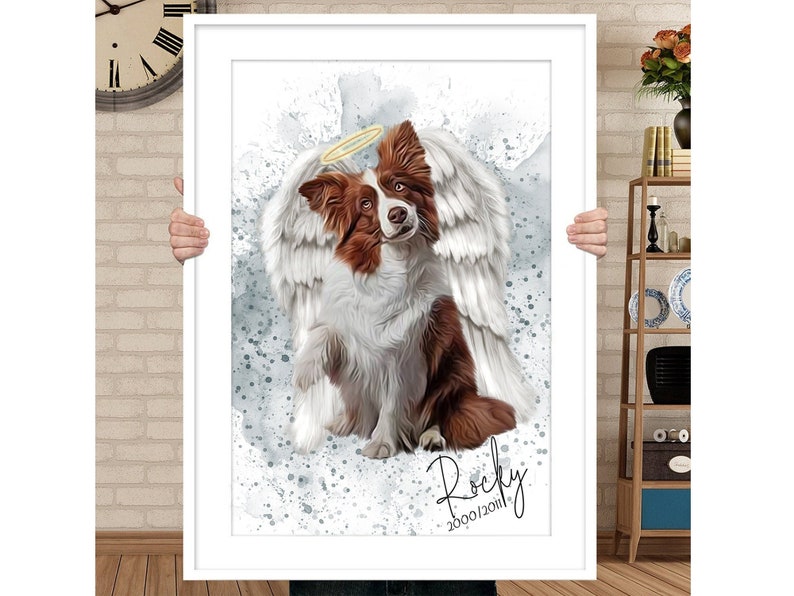 Custom Watercolor Pet Portrait | Dog Memorial | Cat Portrait ...