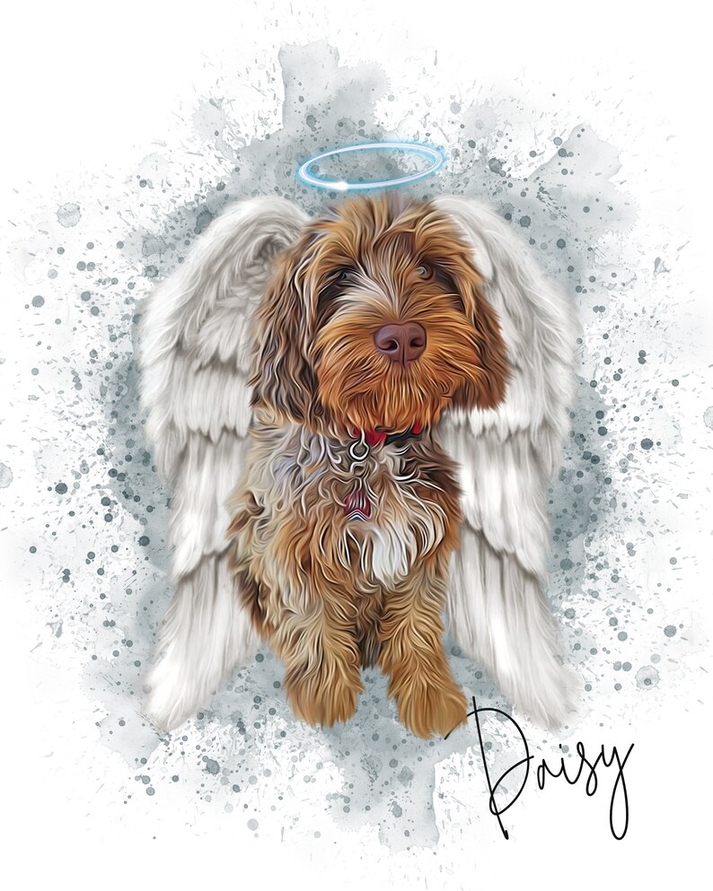 Custom Watercolor Pet Portrait | Dog Memorial | Cat Portrait ...