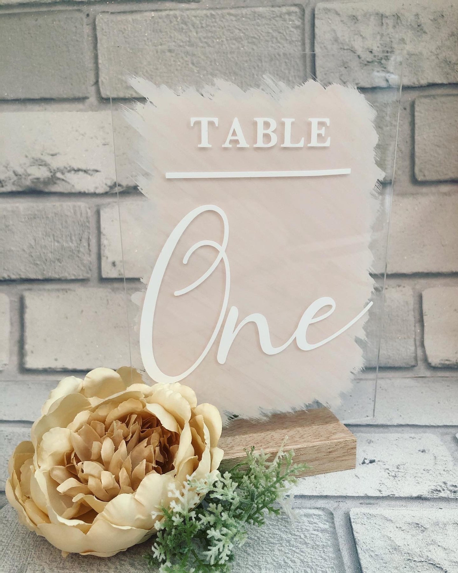 Wedding Table Number Wedding Sign Acrylic Table Number & Etsy UK