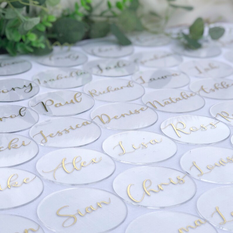 Wedding Name Place Cards Bundle Name Tags Table Decor Etsy UK