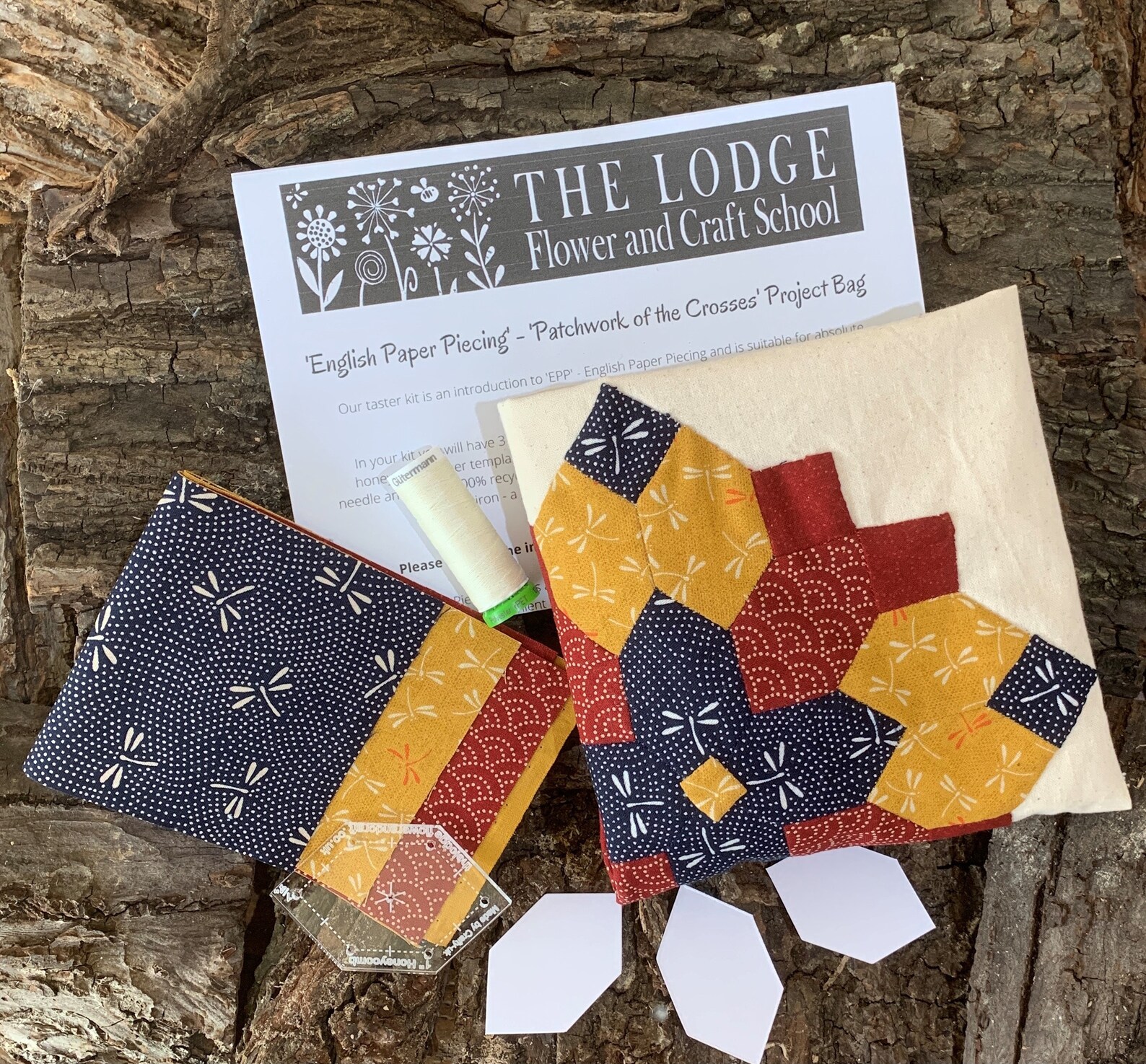 English Paper Piecing Project Bag Kit Etsy